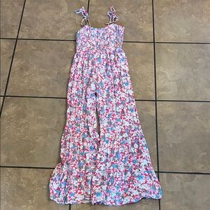 Pink Lily Floral jumpsuit